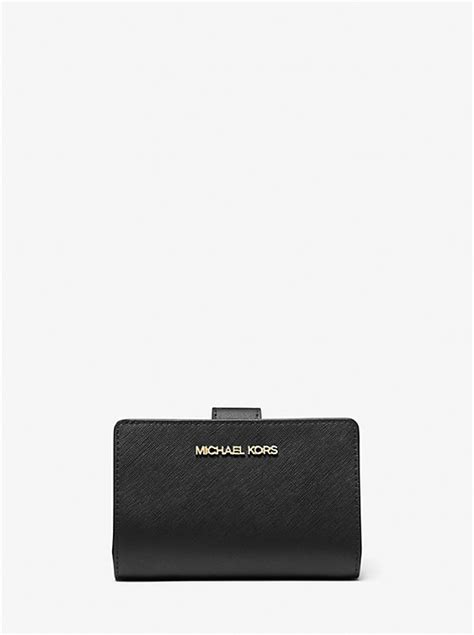 michael kors small crossgrain leather wallet|Michael Kors bifold wallet women's.